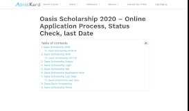 
							         Oasis Scholarship - The Complete Guide - AdmitKard-Blog								  
							    