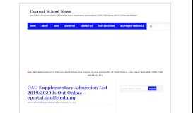 
							         OAU Supplementary Admission List 2018/2019 is Out Online : Current ...								  
							    