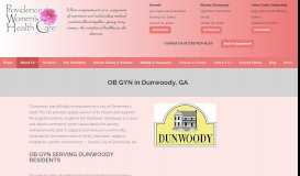 
							         OB GYN in Dunwoody, GA - Atlanta | Providence Women's Health Care								  
							    