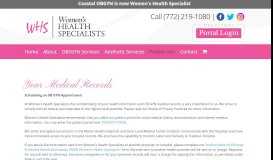 
							         OB GYN Patient Medical Records | Women's Health Specialists								  
							    