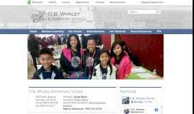 
							         OB Whaley Elementary School - Home - Cedar Grove Elementary ...								  
							    