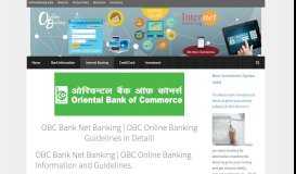 
							         OBC Bank Net Banking | OBC Online Banking Guidelines in ...								  
							    