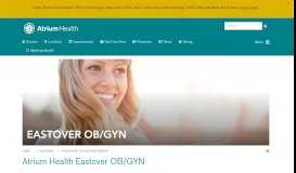 
							         OB/GYN | Eastover OB/GYN | Atrium Health								  
							    