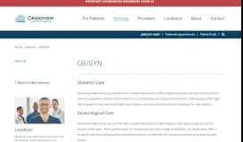 
							         OB/GYN | Grandview Medical Group | Alabama								  
							    
