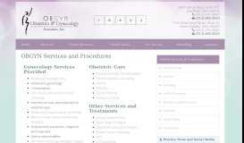 
							         OBGYN Services & Procedures * Obstetrics And Gynecology ...								  
							    