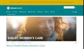 
							         OB/GYN | Shelby Women's Care | Atrium Health								  
							    