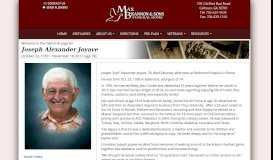 
							         Obituary for Joseph Alexander Joyave								  
							    
