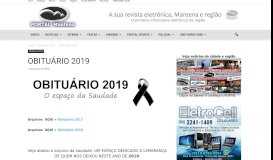 
							         OBITUÁRIO 2019 | Portal Mantena								  
							    
