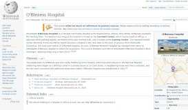 
							         O'Bleness Hospital - Wikipedia								  
							    