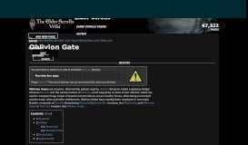 
							         Oblivion Gate | Elder Scrolls | FANDOM powered by Wikia								  
							    