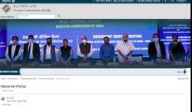 
							         Observer Portal - Observer Briefing - Election Commission of India								  
							    