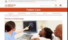 
							         Obstetrics and Gynecology | Weill Cornell Medicine								  
							    