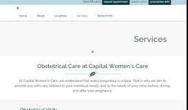 
							         Obstetrics - Capital Women's Care								  
							    