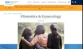 
							         Obstetrics & Gynecology | OBGYN | MelroseWakefield Healthcare								  
							    