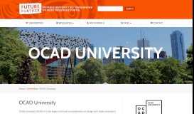 
							         OCAD University - Future Further								  
							    