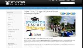 
							         Ocean County College - Stockton Transfer Pathways Program ...								  
							    