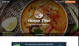 
							         Ocean Thai - Takeaway food - San Francisco - Order online								  
							    