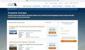 
							         Oceania Cruises for 2019, 2020 & 2021 | Cruise Specialists								  
							    