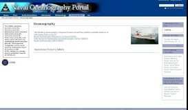 
							         Oceanography — Naval Oceanography Portal								  
							    