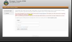 
							         OCEMS Online Licensure System - Orange County Service Bridge								  
							    