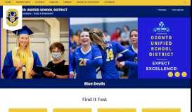 
							         Oconto Unified School District / Homepage								  
							    