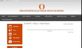 
							         Oct 2 @ Bridge City • Blog - Orangefield Junior High - Orangefield ISD								  
							    