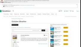 
							         October Weather - Portals Nous Message Board - TripAdvisor								  
							    