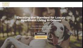
							         Odessa Apartments for Rent, Pet Friendly Luxury | Sunset Lodge								  
							    