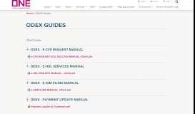 
							         ODeX Guides | ONE India - Ocean Network Express								  
							    