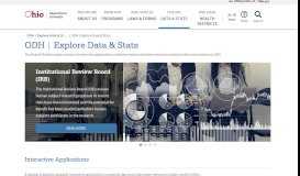 
							         ODH | Explore Data & Stats - Ohio Department of Health - Ohio.gov								  
							    