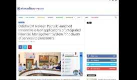 
							         Odisha CM Naveen Patnaik launched innovative e-Gov applications ...								  
							    