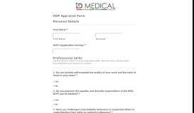 
							         ODP Appraisal Form - ID Medical								  
							    