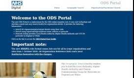 
							         ODS Portal - NHS Digital ODS Portal								  
							    