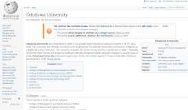 
							         Oduduwa University - Wikipedia								  
							    