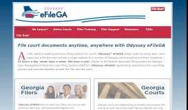 
							         Odyssey eFileGA | Court E-Filing Solution for Georgia								  
							    
