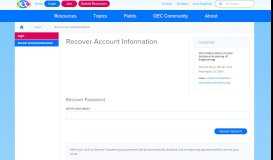 
							         OEC - Recover Account Information - Online Ethics Center								  
							    