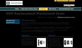 
							         OEM Replacement Mechanical Seals | VULCAN								  
							    