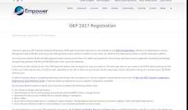 
							         OEP 2017 Registration | Empower Brokerage								  
							    
