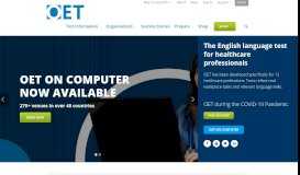 
							         OET - English language test for healthcare professionals								  
							    