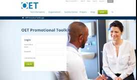 
							         OET Marketing Portal								  
							    