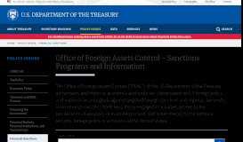 
							         OFAC License Application Page - Treasury.gov								  
							    