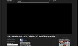 
							         Off Camera Secrets | Portal 2 - Boundary Break - Invidious								  
							    