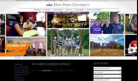 
							         Off-Campus Housing Contract | High Point University | High Point, NC								  
							    