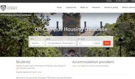 
							         Off-Campus Housing Database								  
							    