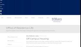 
							         Off Campus Housing - Office of Residence Life								  
							    