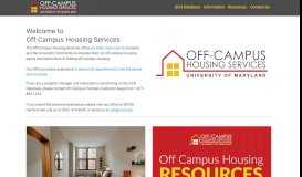 
							         Off-Campus Housing Services (OCH) - University of Maryland, College ...								  
							    