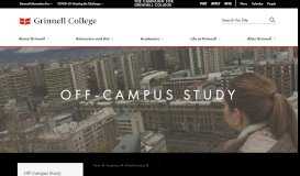 
							         Off-Campus Study | Grinnell College								  
							    