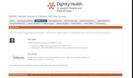 
							         Off Site Access - SJHMC Health Sciences Library - AZHIN at ...								  
							    