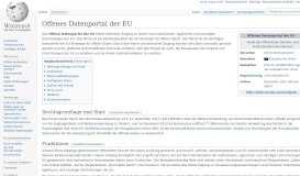 
							         Offenes Datenportal der EU – Wikipedia								  
							    