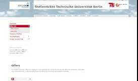 
							         Offer List - Stellenticket Technische Universität Berlin								  
							    